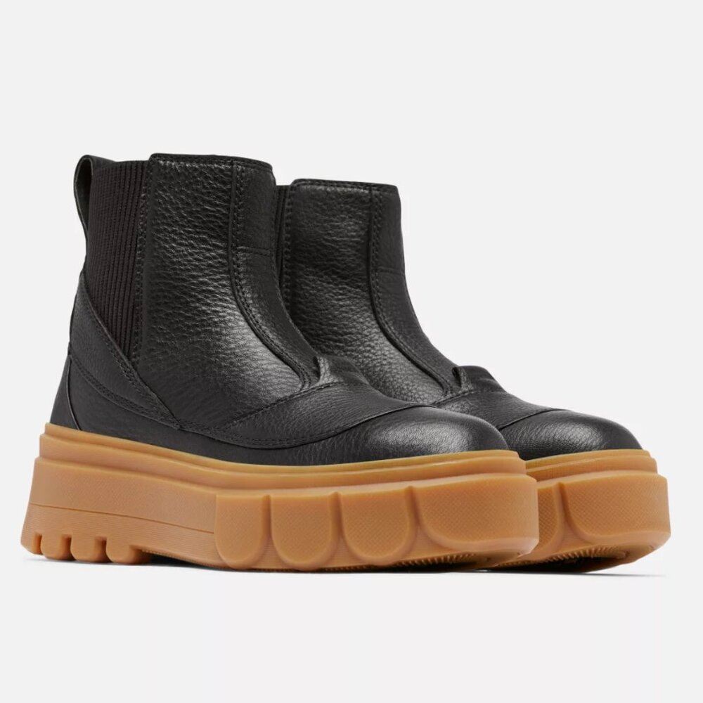 Leather Chelsea Waterproof Rain Boot